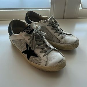 Golden Goose black and White leather sneakers Size 37